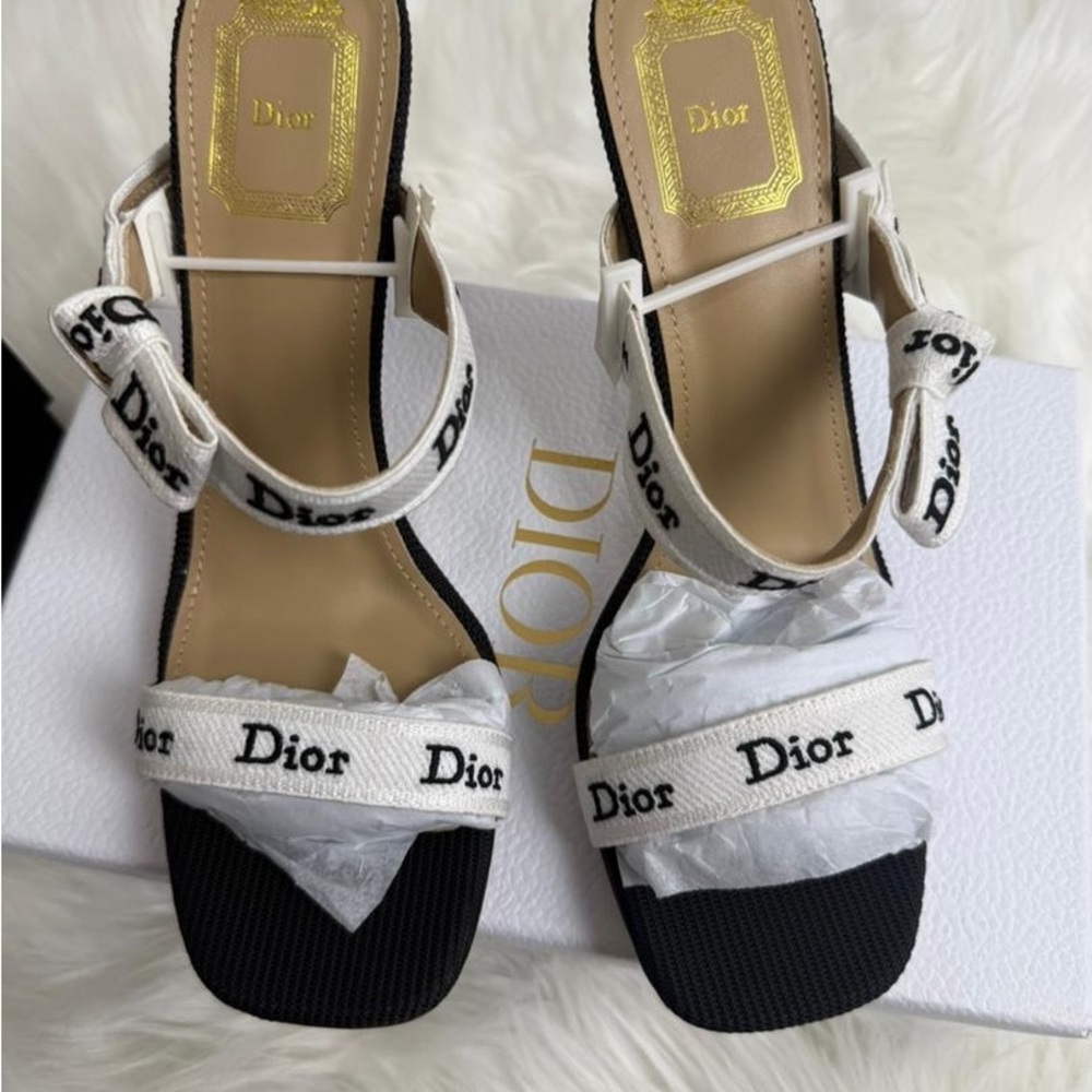 Dior Heeled Sandal with J'Adior Straps size US 7
